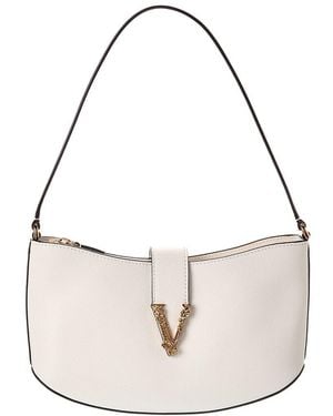 Versace Leather Shoulder Bag - Natural