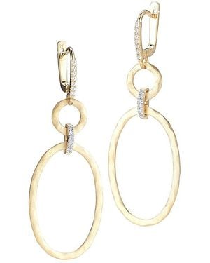 Reiss 14K 0.18 Ct. Tw. Diamond Dangling Earrings - White