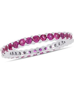 Diamond Select Cuts 14K 1.40 Ct. Tw. Sapphire Ring - Pink