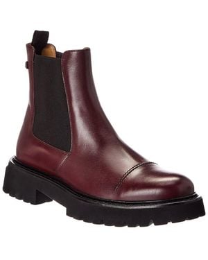 Ferragamo George 2 Leather Chelsea Boot - Purple