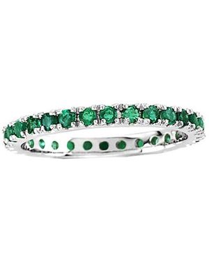 Suzy Levian 14k 0.80 Ct. Tw. Gemstone Eternity Ring - Green