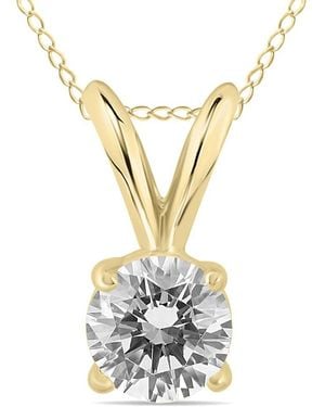 True Diamond 14k 0.30 Ct. Tw. Diamond Necklace - Metallic