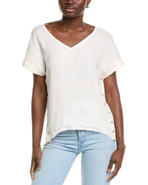 XCVI Rian Linen Top - White