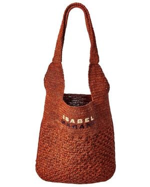 Isabel Marant Praia Medium Raffia Tote - Red
