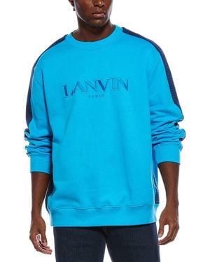 Lanvin Side Curb Oversized Sweatshirt - Blue