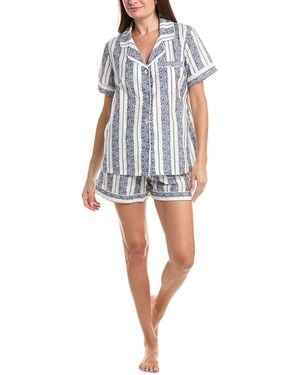 Bedhead 2Pc Short Pyjama Set - Blue