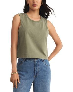 Z Supply Sloane Jersey Muscle Tank - Blue