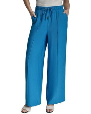 DKNY Pull On Front Seam Pant - Blue
