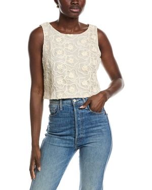 Laundry by Shelli Segal Embroidered Top - Blue