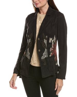 XCVI Embroidered Danski Blazer - Black