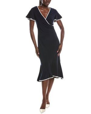 Joseph Ribkoff Contrast Midi Dress - Black