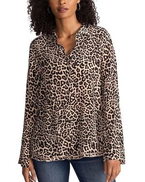 Johnny Was Vintage Silk Shirt - Brown