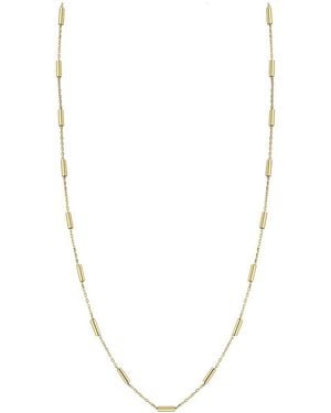 Ember Fine Jewelry 14k Cylinder Station Necklace - Multicolour