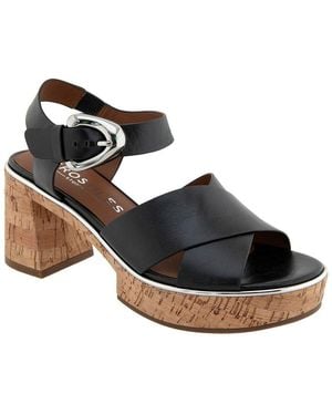 Aerosoles Zephyr Leather Heeled Sandal - Black