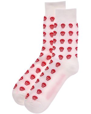 McQueen Skull Sport Socks - Pink