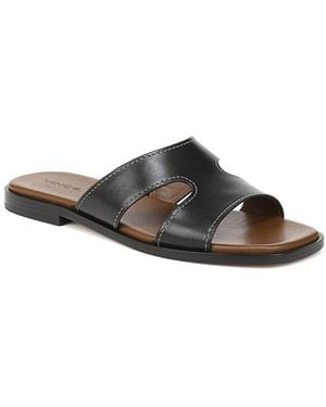 Vince Meyers Leather Slide - Brown