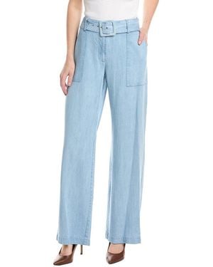 Tahari Belted Wide Leg Pant - Blue