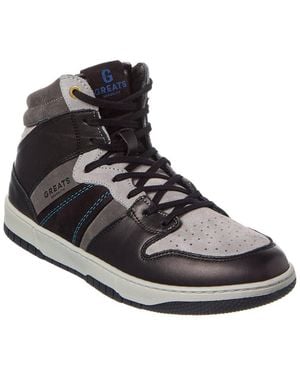 GREATS Jmz Leather High-Top Trainer - Black