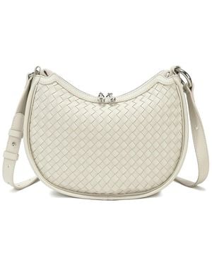 Tiffany & Fred Paris Woven Leather Hobo Bag - Natural
