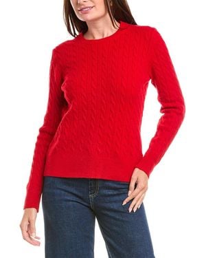 Brooks Brothers Cable Knit Sweater - Red
