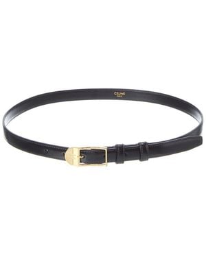 Celine Taurillon Leather Belt - Blue