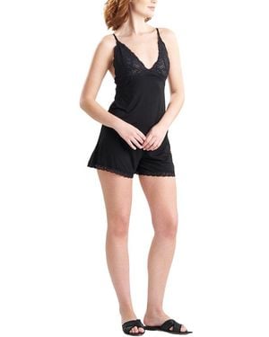 Natori Feathers Essentials Cup Cami Short Pyjama Set - Black