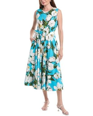 Samantha Sung Abelia Midi Dress - Blue