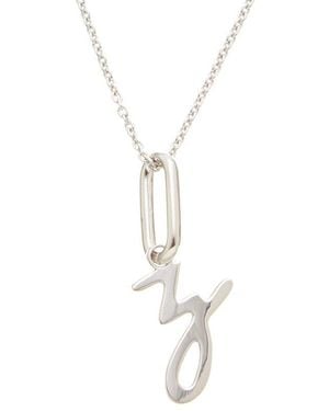 Meshmerise 0.06 Ct. Tw. Diamond Initial Necklace - White
