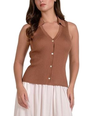 Elan Top - Brown