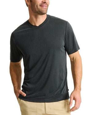 Tommy Bahama Bay Stripe V-Neck T-Shirt - Black
