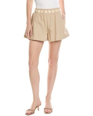 JACQUIE THE LABEL Beatrice Gingham Short - Natural