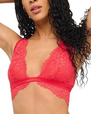 Cosabella Magnolia Tall Triangle Bralette - Red