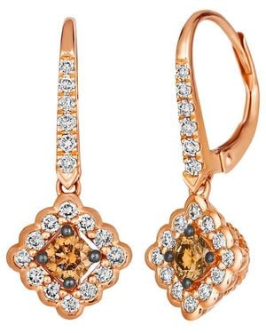 Le Vian Sustainability 14K Rose 0.82 Ct. Tw. Diamond Dangle Earrings - Metallic