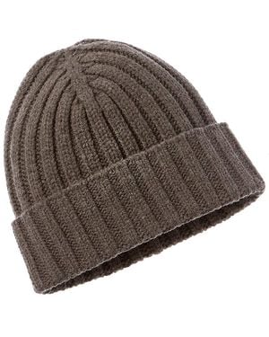 UGG Solid Rib Wool-Blend Beanie - Brown