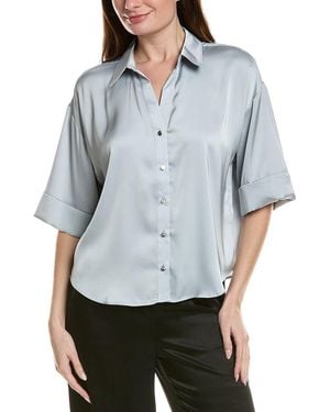Cece Drop Shoulder Boxy Top - Gray