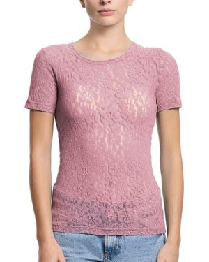 Hanky Panky Flora Short Sleeve Top - Pink