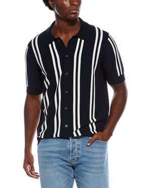 Slate & Stone Stripe Knit Shirt - Blue