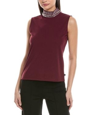 KARL LAGERFELD Embellished Blouse - Purple