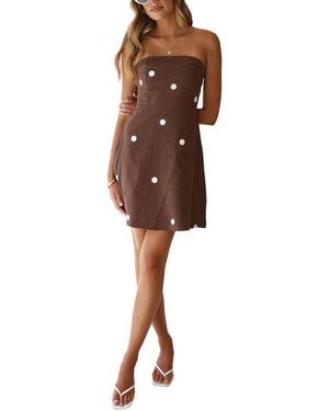 LOEY Mini Dress - Brown
