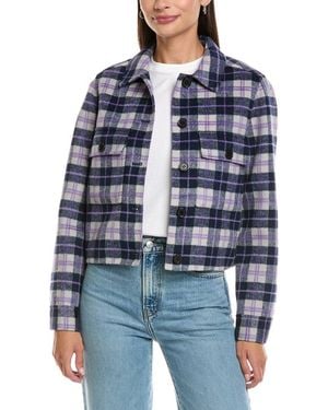 tyler boe Mallory Plaid Jacket - Blue