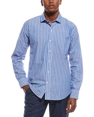 tyler boe Stripe Shirt - Blue