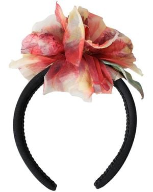 Dolce & Gabbana Silk-Blend Hairband - Pink