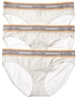 Calvin Klein 3Pk Icon Stripe Bikini - White