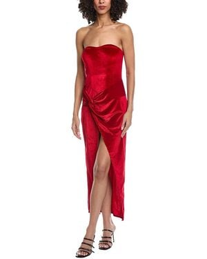 To My Lovers Strapless Maxi Dress - Red