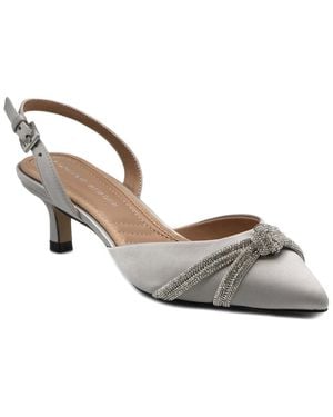 Adrienne Vittadini Sabriel Satin Pump - Metallic