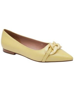 Linea Paolo Nora Leather Flat - White