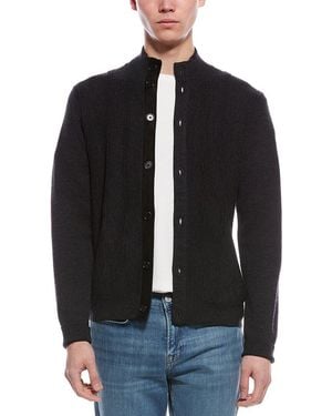 Bruno Magli Merino Wool Cardigan - Black