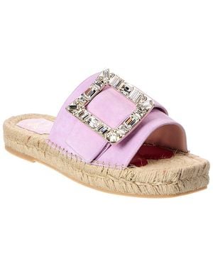 Roger Vivier Suede Sandal - Pink