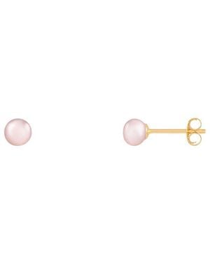 Splendid 14K 4Mm Pearl Earrings - Metallic