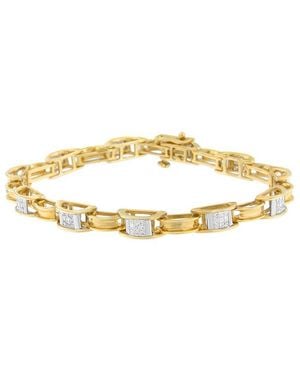 Haus of Brilliance 14K 1.00 Ct. Tw. Diamond Link Bracelet - Metallic